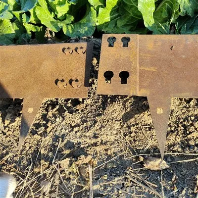 Cydosod Ymyl Gardd Tirwedd Corten Steek