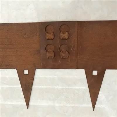 Ymyl Gardd Corten Rownd 20mm y gellir ei addasu
